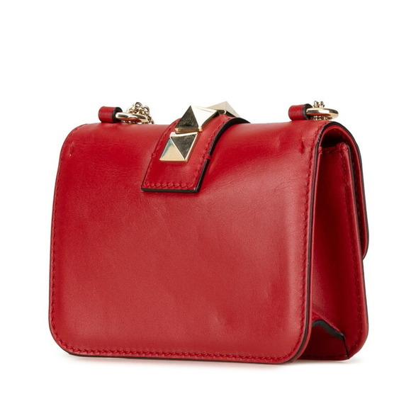 VALENTINO Red Leather Shoulder Bag - Picture 2 of 7